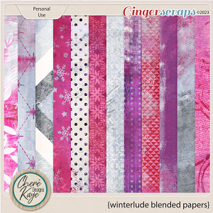 Winterlude Blended Papers by Chere Kaye Designs