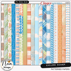 Endless Summer - Patterned Papers - by Neia Scraps
