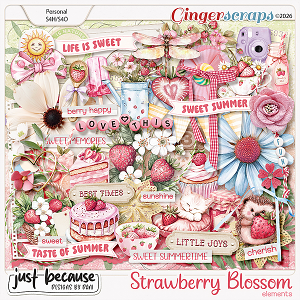 Strawberry Blossom Elements by JB Studio Strawberry Blossom Elements by JB Studio