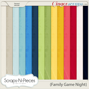 Family Game Night Cardstocks - Scraps N Pieces 