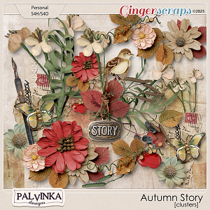 Autumn Story Clusters by Palvinka Designs