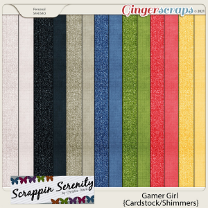 Gamer Girl Cardstock & Shimmer Papers