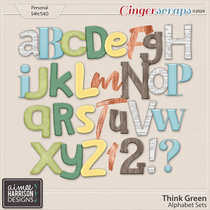 Think Green Alpha Sets by Aimee Harrison