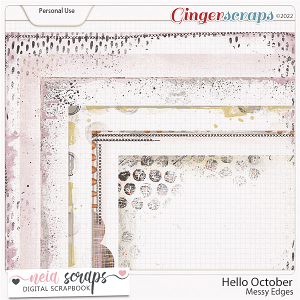 Hello October - Messy Edges - by Neia Scraps