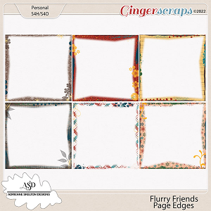 Flurry Friends Page Edges - By Adrienne Skelton Design 