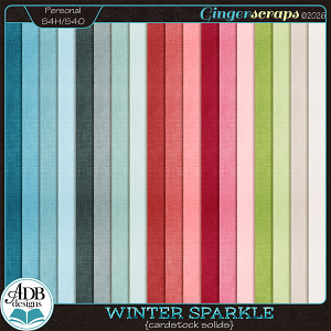 Winter Sparkle Solid Papers by ADB Designs