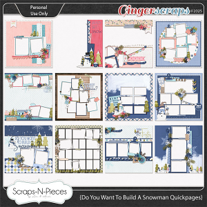 Do You Want To Build A Snowman Quickpages by Scraps N Pieces