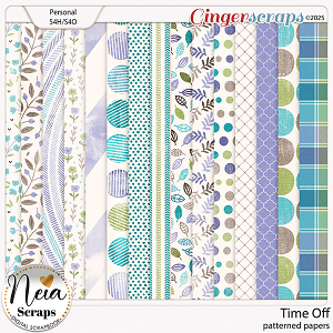 Time Off - Patterned Papers - by Neia Scraps