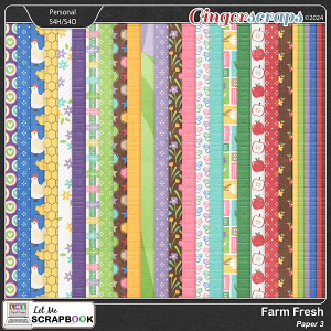 Farm Fresh-3 Paper by Let Me Scrapbook