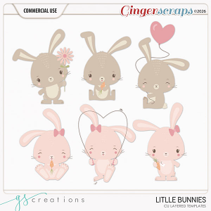 Little Bunnies Layered Templates CU by GS Creations