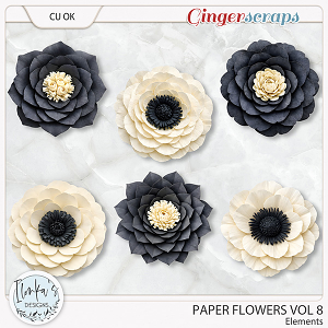 CU Paper Flowers Vol 8 by Ilonka's Designs