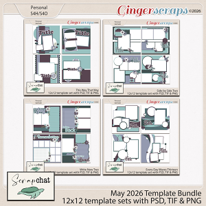 May 2026 Template Bundle by ScrapChat Designs