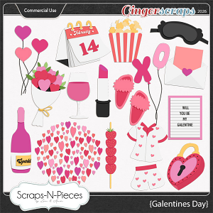 Galentine's Day Commercial Use Templates by Scraps N Pieces