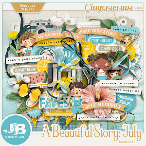 A Beautiful Story: July Elements by JB Studio