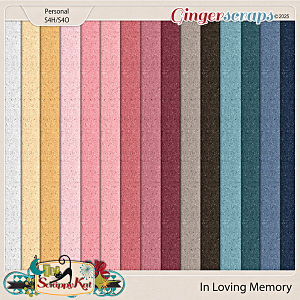 In Loving Memory Glittery Felt Papers by The Scrappy Kat