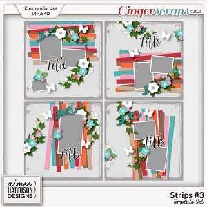 Strips #3 Templates by Aimee Harrison