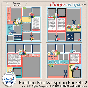Building Blocks - Spring Pockets 2 by Miss Fish