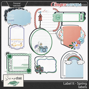 Label It Spring Labels by ScrapChat Designs