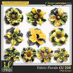 CU & PU 226 ~ Fabric Florals