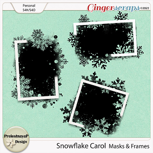 Snowflake Carol Masks & Frames