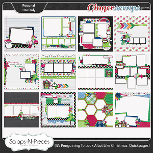 It's Penguining To Look A Lot Like Christmas Quickpages by Scraps N Pieces