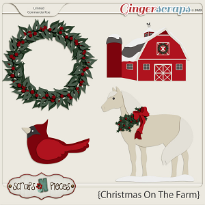 Christmas On The Farm CU by Scraps N Pieces 