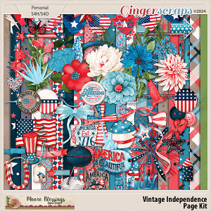 Vintage Independence Page Kit by Moore Blessings Digital Design