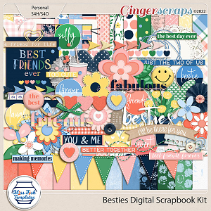 Besties Digital Scrapbook Kit by Miss Fish