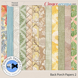 Back Porch Papers 2 by Wetfish Designs  