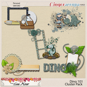 Dino 101 Cluster Pack from Designs by Lisa Minor