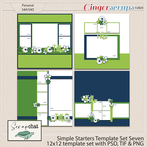 Simple Starters Template Set Seven by ScrapChat Designs