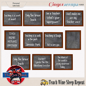 Teach-Wine-Sleep-Repeat Word Art By The Brit Chick