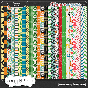 Amazing Amazon Pattern Papers by Scraps N Pieces 