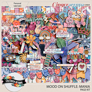 Mood on Shuffle {Mania} - Page Kit by Lisa Rosa Designs