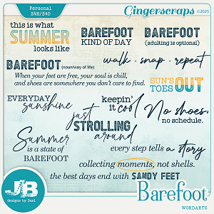 Barefoot Wordarts by JB Studio