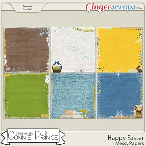 Happy Easter - Messy Papers by Connie Prince