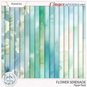 Flower Serenade Paper Pack by Ilonka's Designs