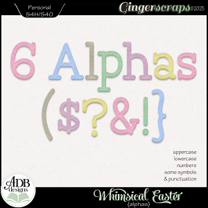 Whimsical Easter Alphas by ADB Designs