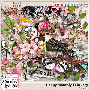 Happy Monthly-{February} Elements