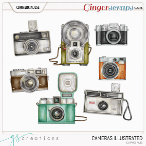 Cameras Illustrations (CU) by GS Creations