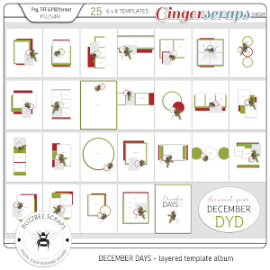 Buzzbee Scraps: December Days Album templates Buzzbee Scraps: December Days Album templates