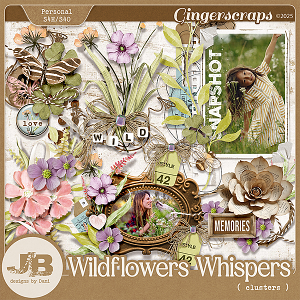Wildflowers Whispers Clusters by JB Studio
