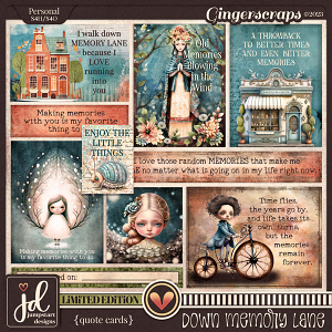 Down Memory Lane {Quote Cards} LIMITED EDITION