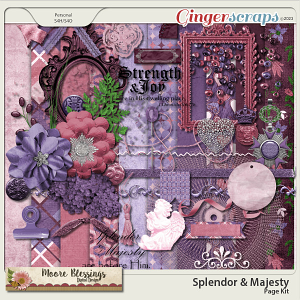 Splendor & Majesty Page Kit by Moore Blessings Digital Design 