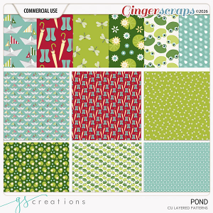 Pond Patterns (CU) by GS Creations