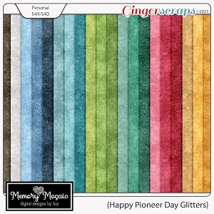 Happy Pioneer Day Glitters by Memory Mosaic