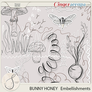 Bunny Honey Embellishments