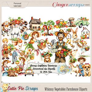 CU-WhimsyVegetabls Farmhouse Cliparts