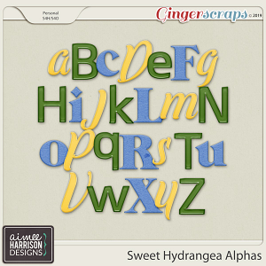 Sweet Hydrangea Alpha Sets by Aimee Harrison