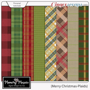 Merry Christmas Plaids by Memory Mosaic